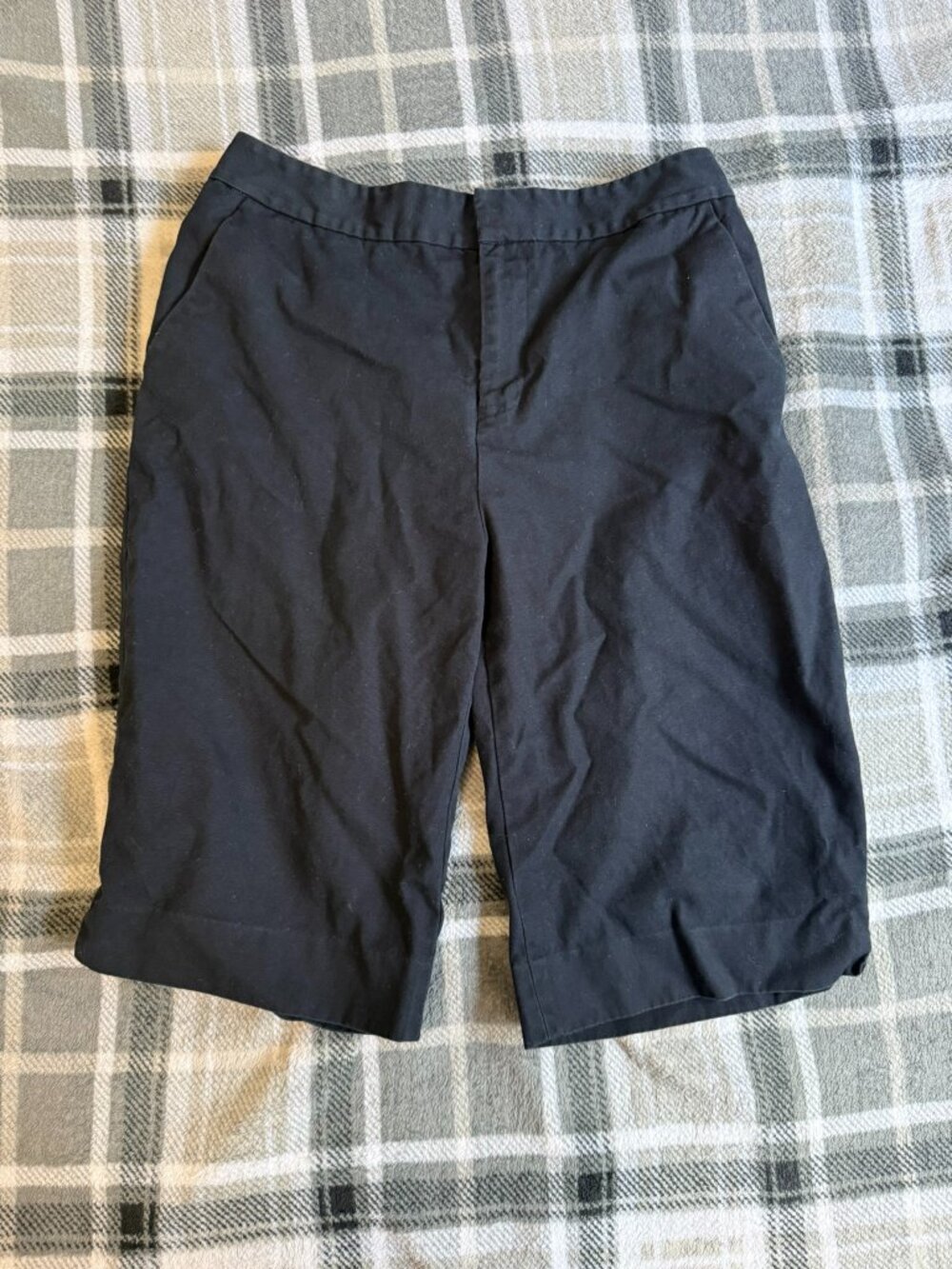 Lauren Ralph Lauren Black Bermuda Shorts Size 8 Chino Walking